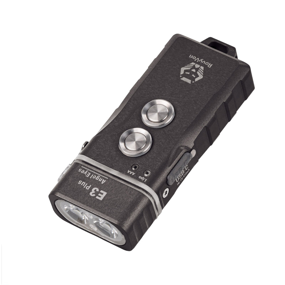 RovyVon Aurora A3 G4 gunmetal keychain flashlight product view