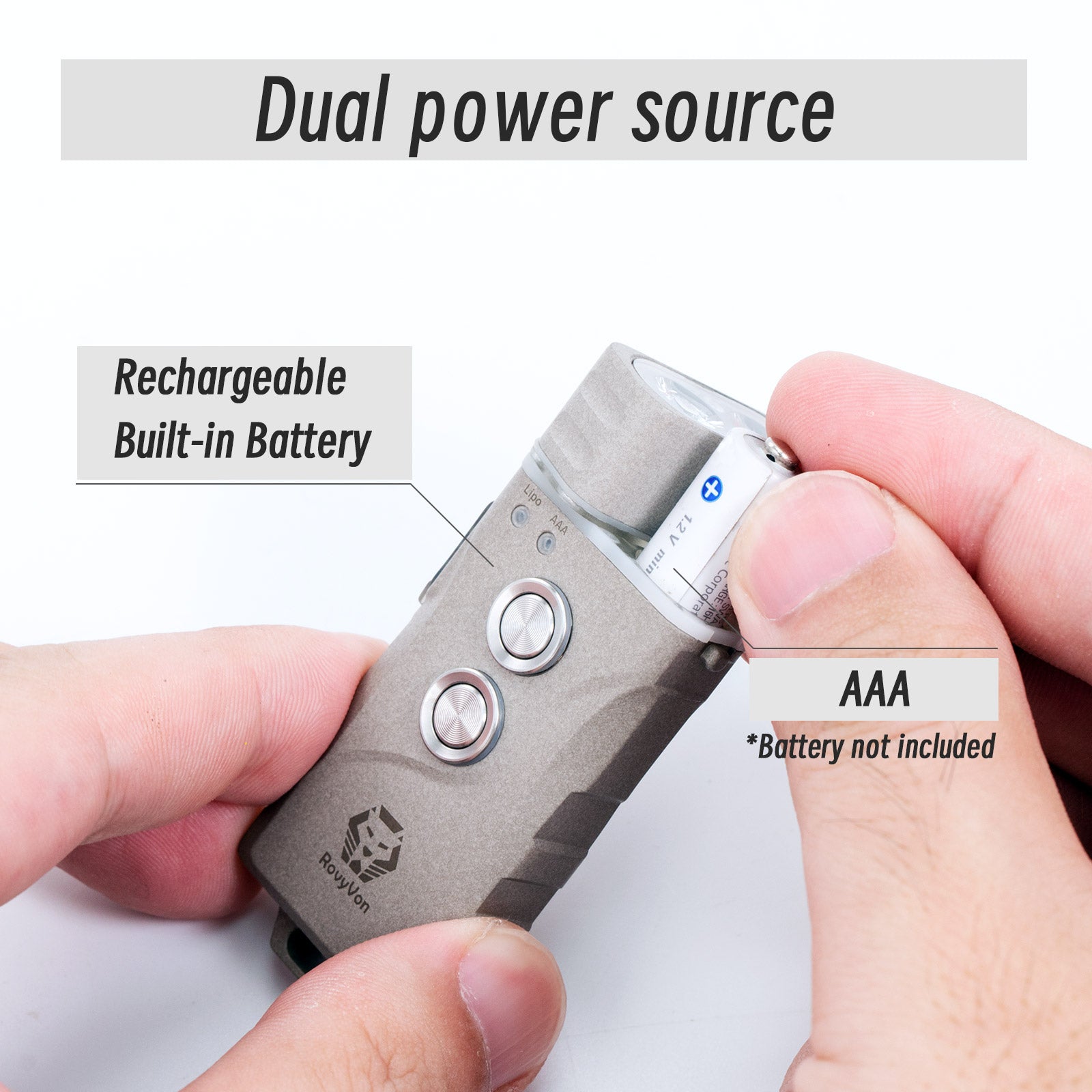 Image of RovyVon Angel Eyes E3 Plus EDC Flashlight (Marble)