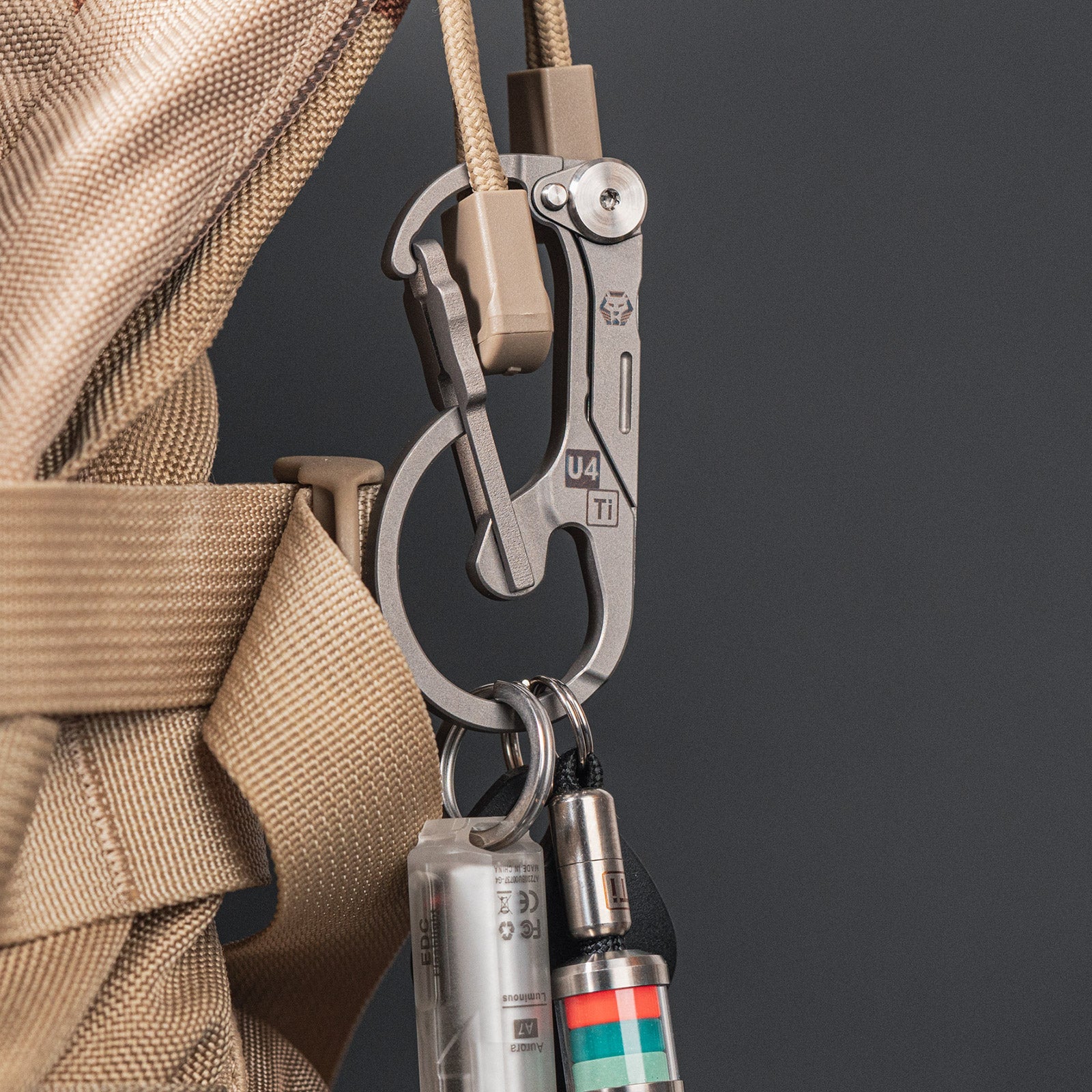 Image of RovyVon U4 Titanium Carabiner Knife