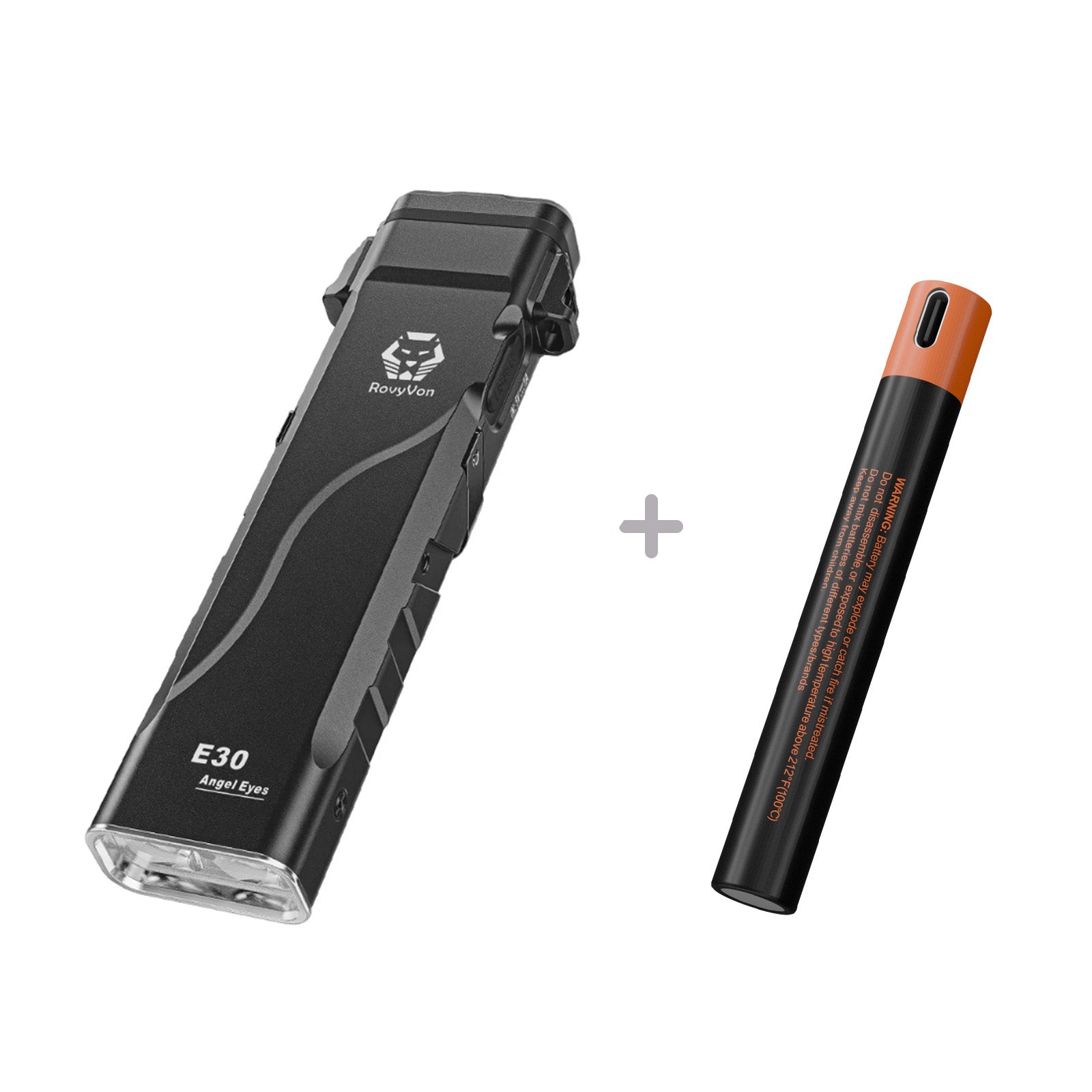 RovyVon Angel Eyes E30 Sleek Flat EDC Tactical Flashlight