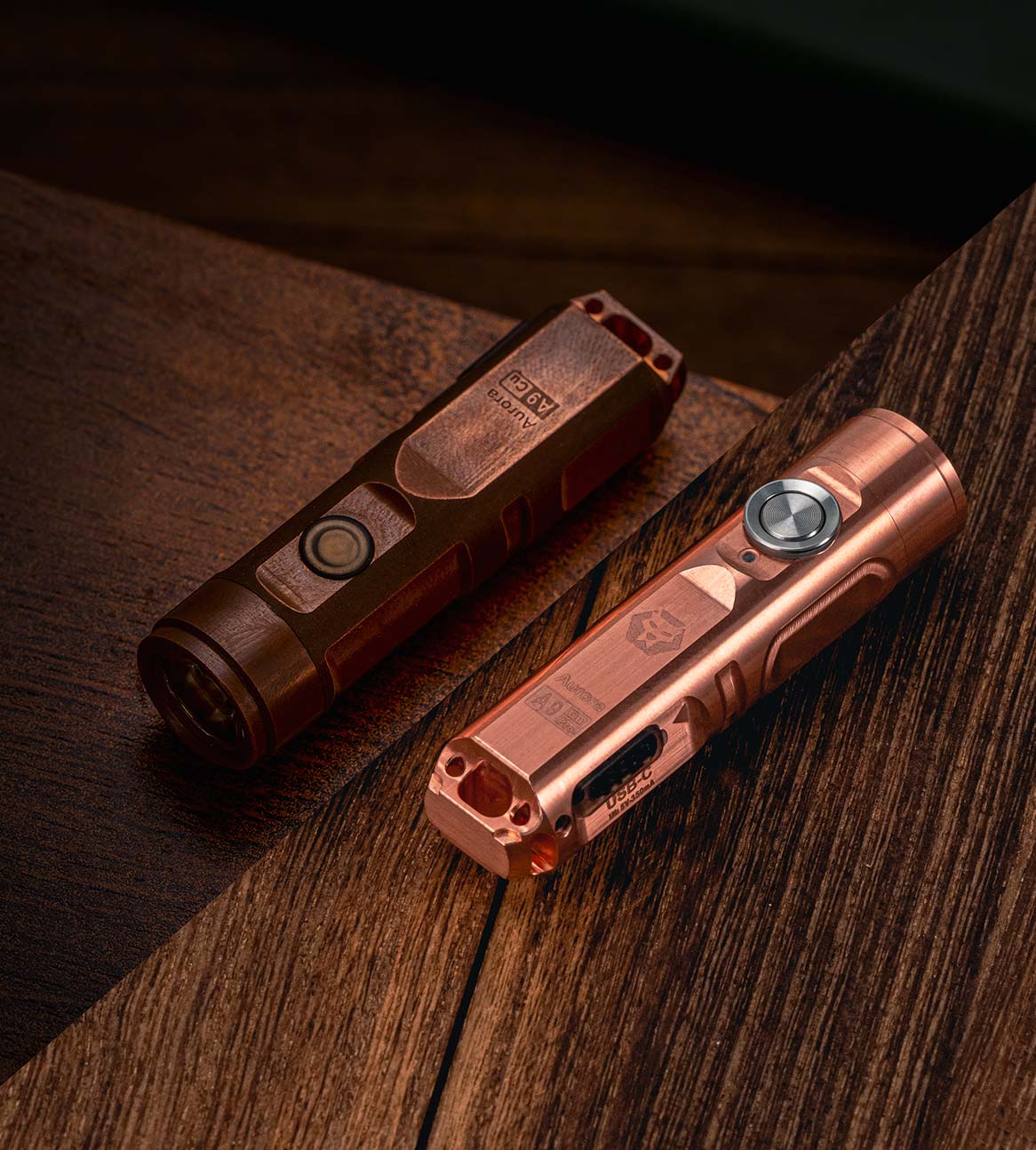 Image of RovyVon Aurora A9 Pro G4 EDC Copper Keychain Flashlight