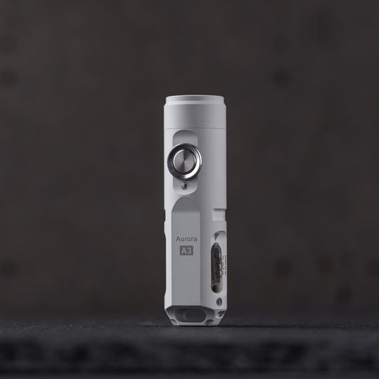 Aurora A3 USB-C Keychain Flashlight (MAO White)