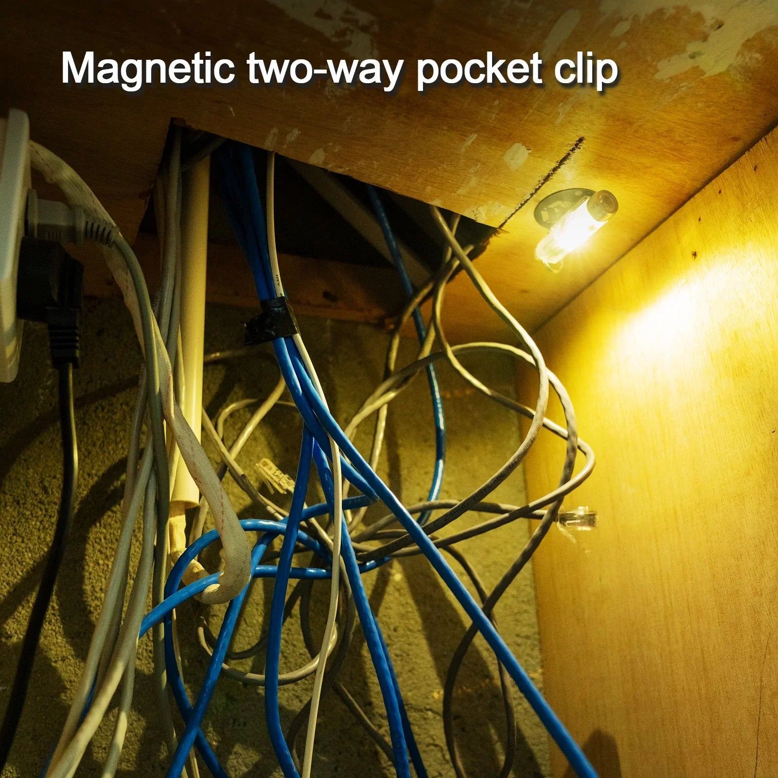 Image of RovyVon Aurora A5 G4 used hands-free with magnetic pocket clip