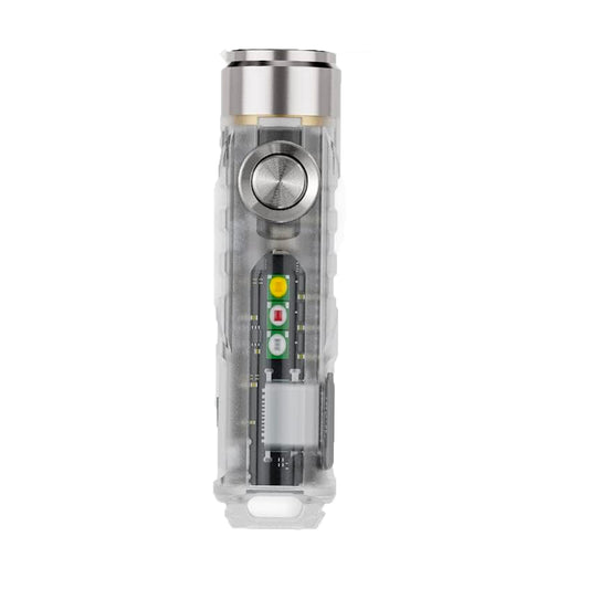 Aurora A8 USB-C Keychain Flashlight with sidelights