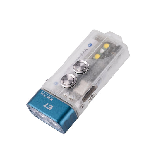 RovyVon Angel Eyes E7 GITD Blue Keychain Flashlight - US Inventory