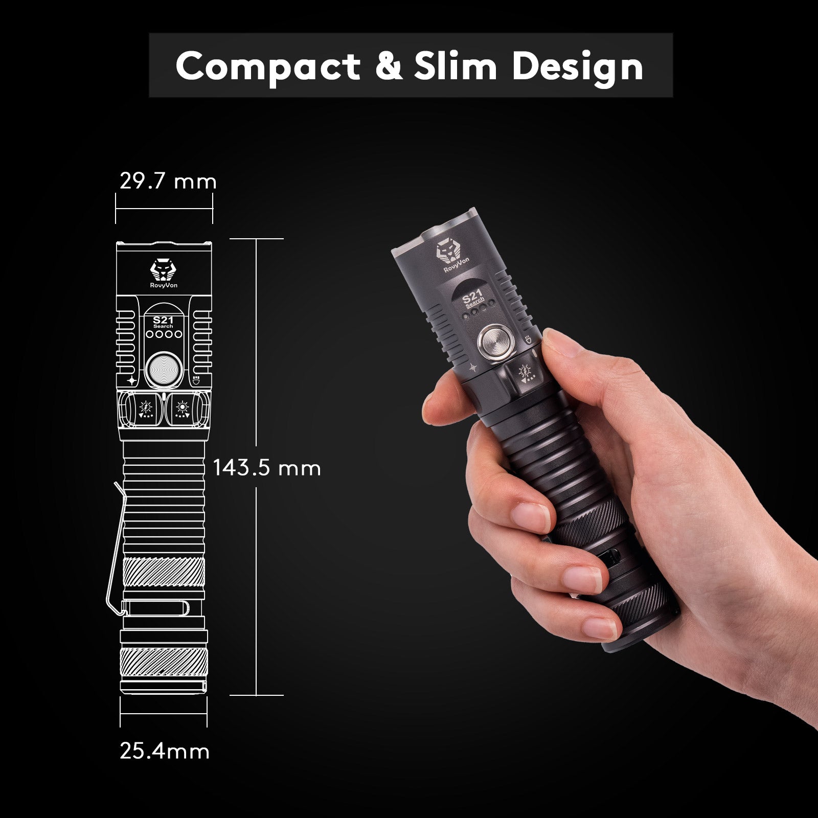 S21 Compact Search Flashlight