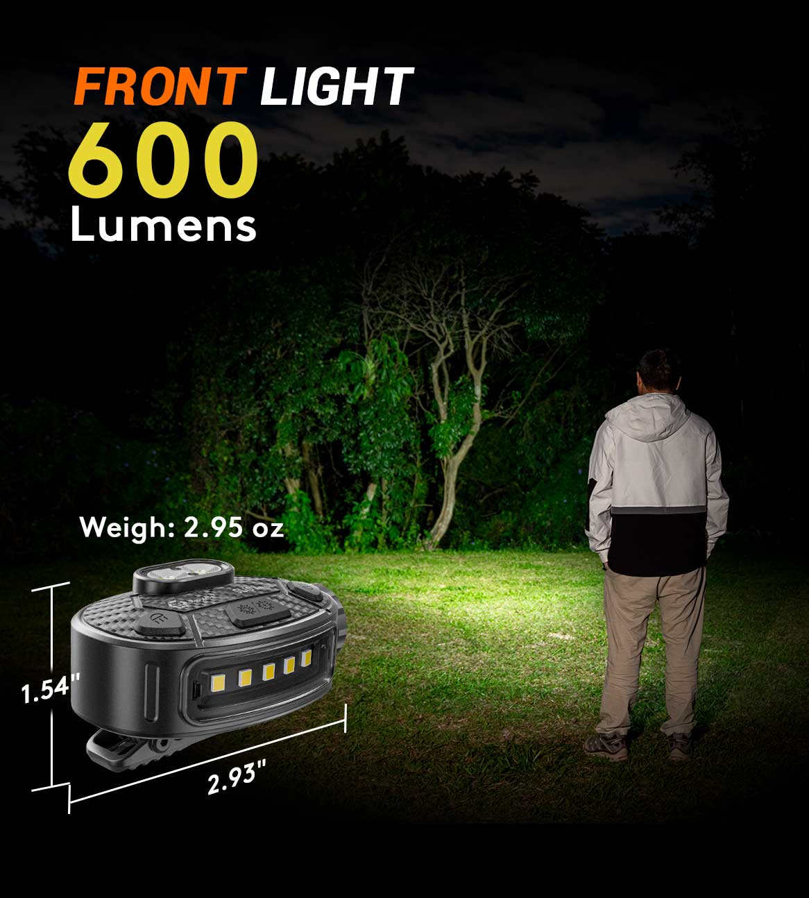 RovyVon SL10 Clip-On AA Battery EDC Compact Safety Flashlight