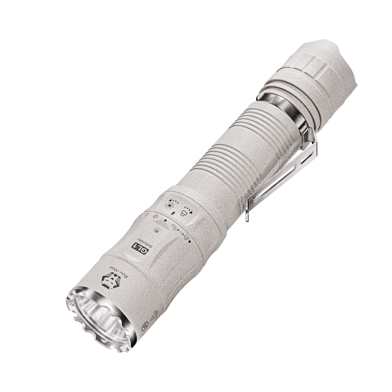 RovyVon GL1 3200 Lumens Rotary Tactical Flashlight (Marble)