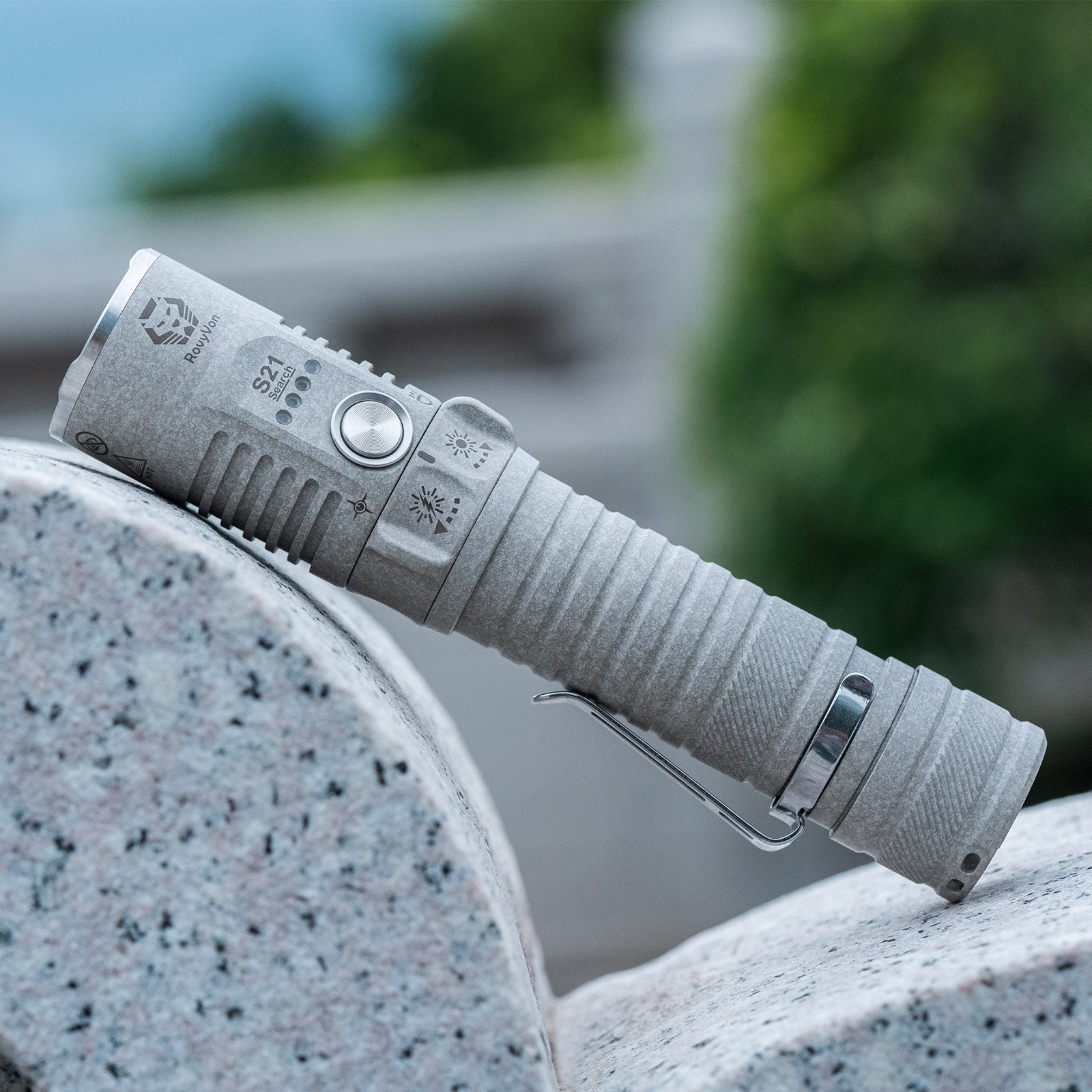 RovyVon S21 3000 Lumens Pocket Search Flashlight (Marble)