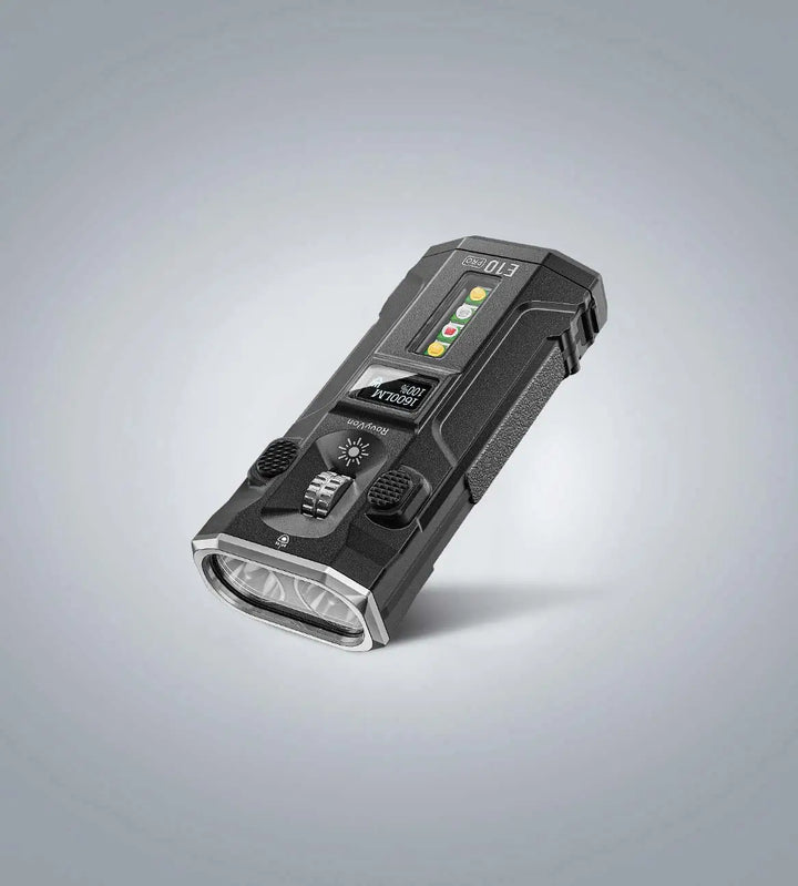 Image of RovyVon E10 Pro scroll-wheel EDC flashlight product feature image