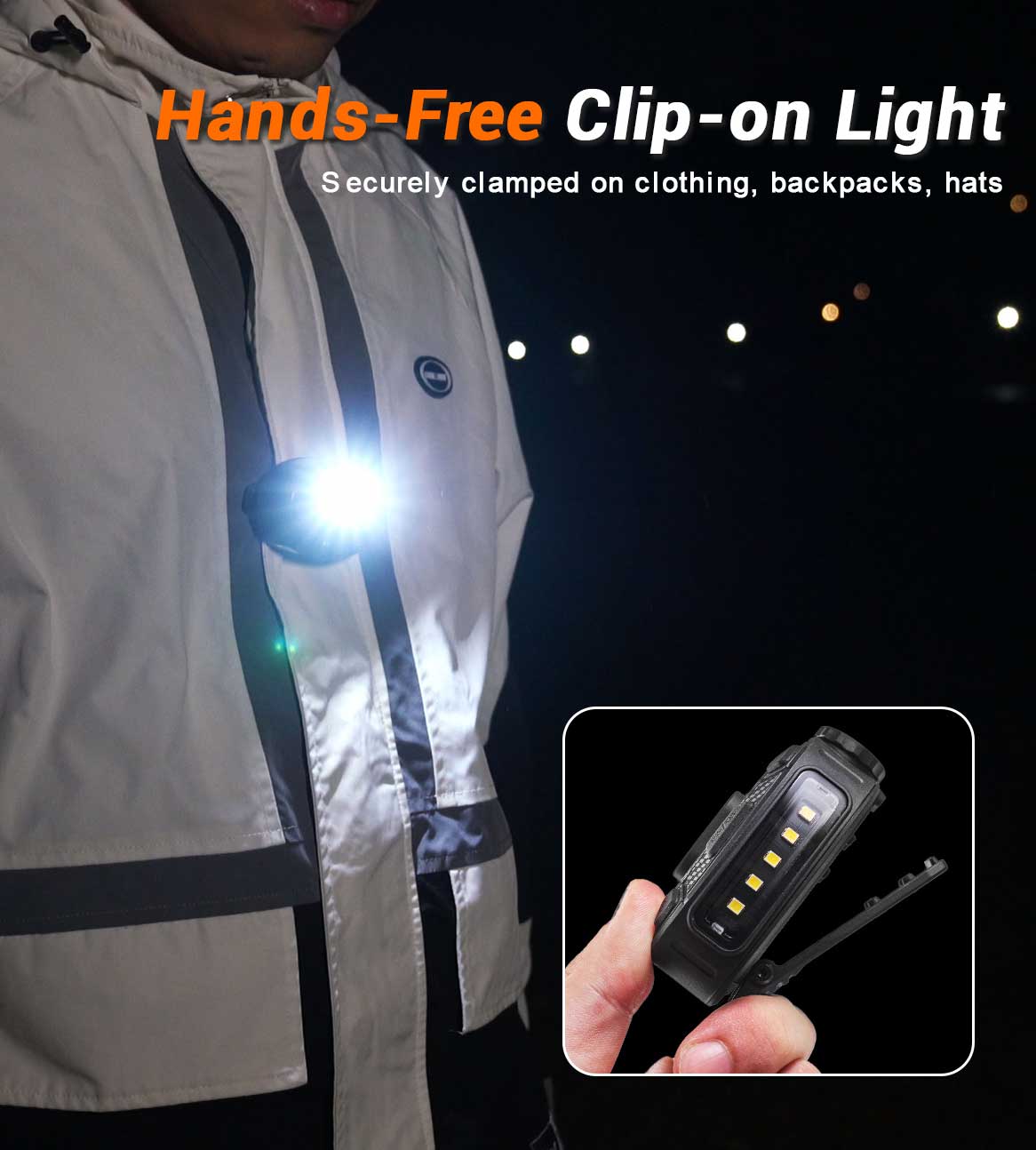Image of RovyVon SL10 Clip-On AA Battery EDC Compact Safety Flashlight