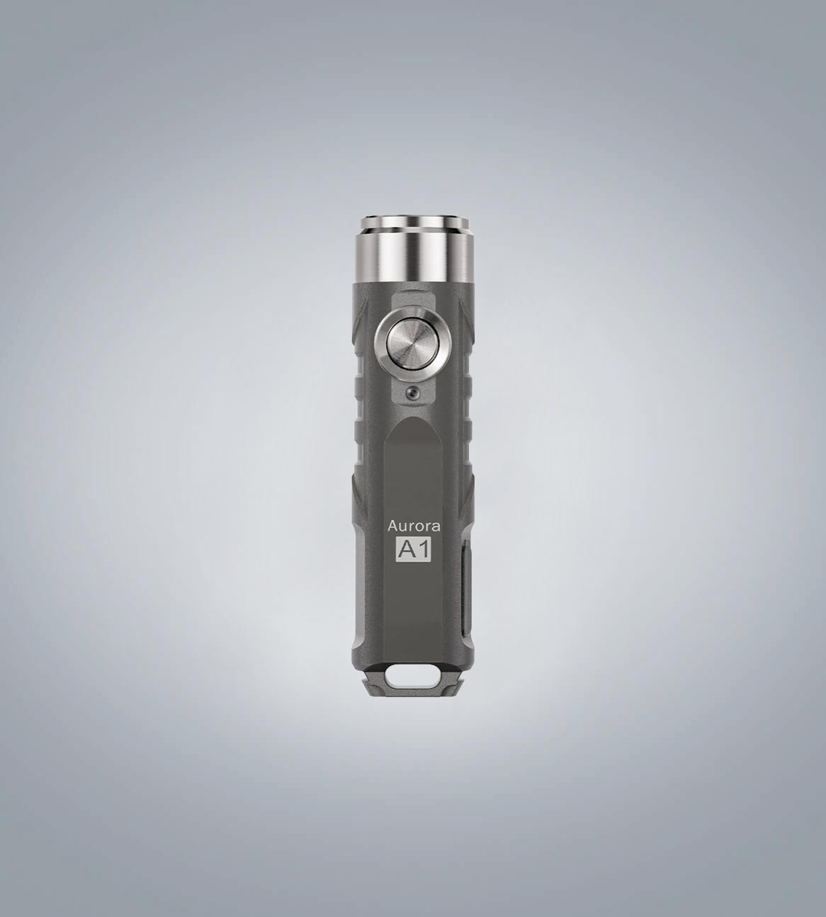 Aurora A1 (4. Gen) USB-C Schlüsselanhänger-Taschenlampe mit Metallschalter
