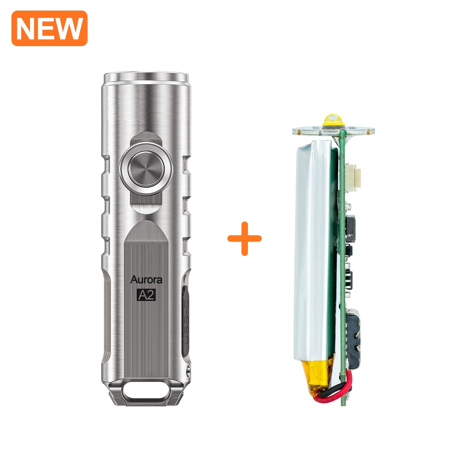 Image of RovyVon Aurora A2 G4 keychain flashlight bundle view
