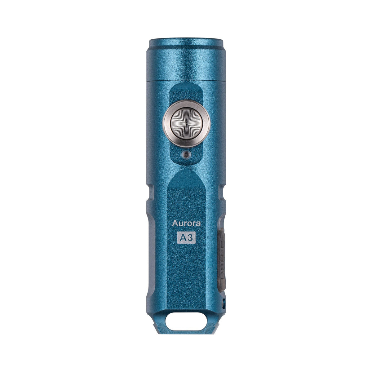 (Aqua Blue) RovyVon Aurora A3 G4 USB-C keychain flashlight front product view