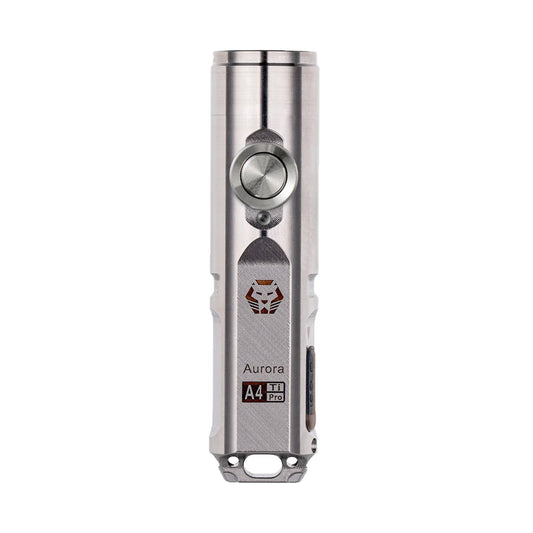 Aurora A4 Pro USB-C Titanium Schlüsselanhänger-Taschenlampe (4. Generation)