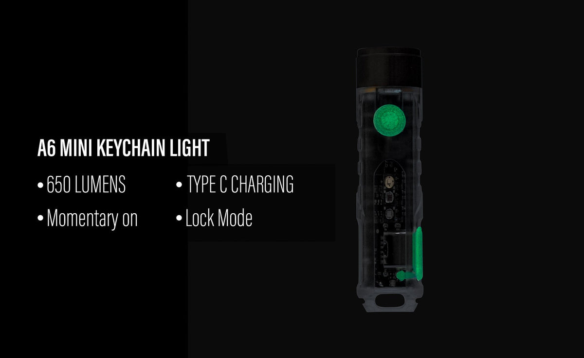 RovyVon Aurora A6 USB-C versatile keychain flashlight product view