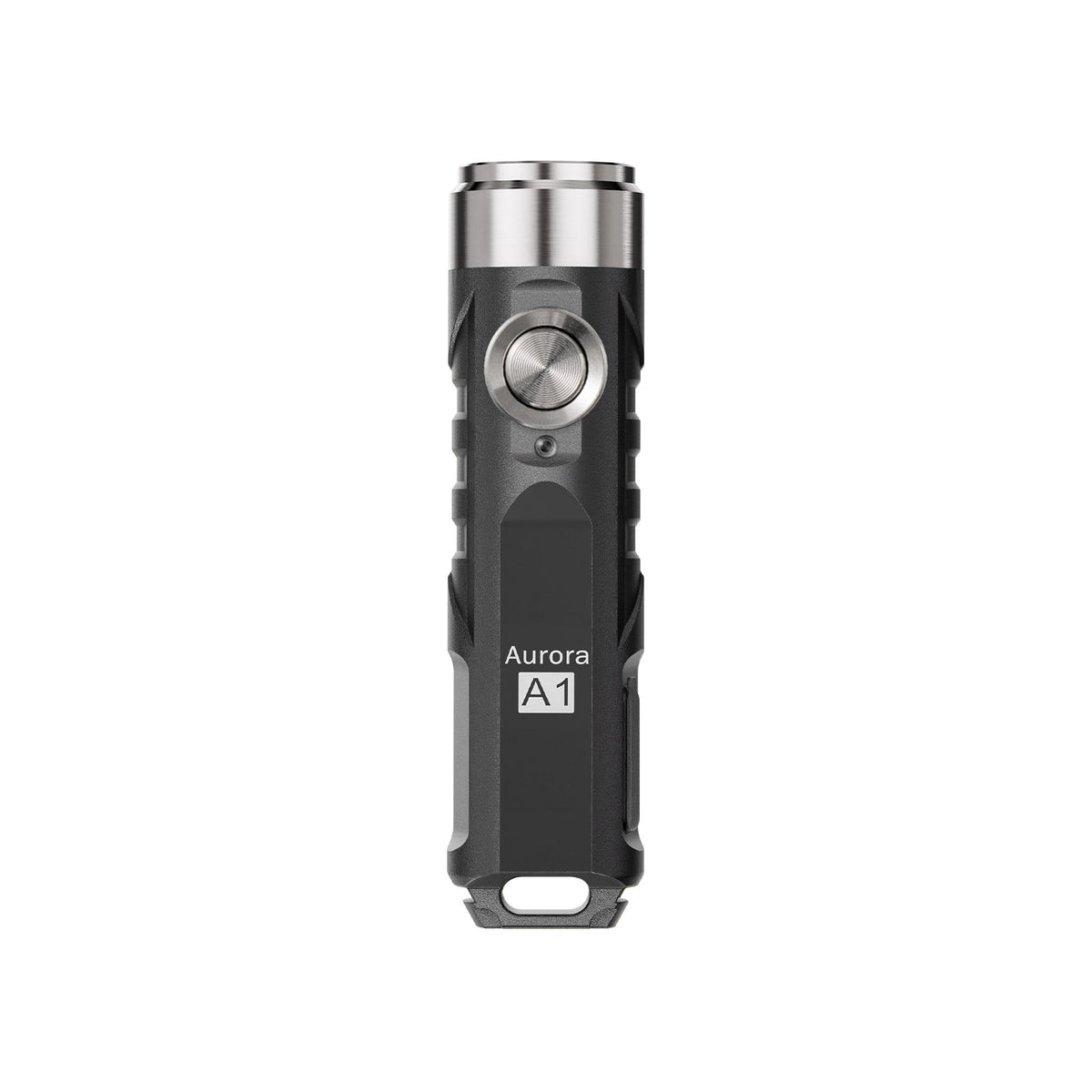 (Black) RovyVon Aurora A1 G4 keychain flashlight front product view