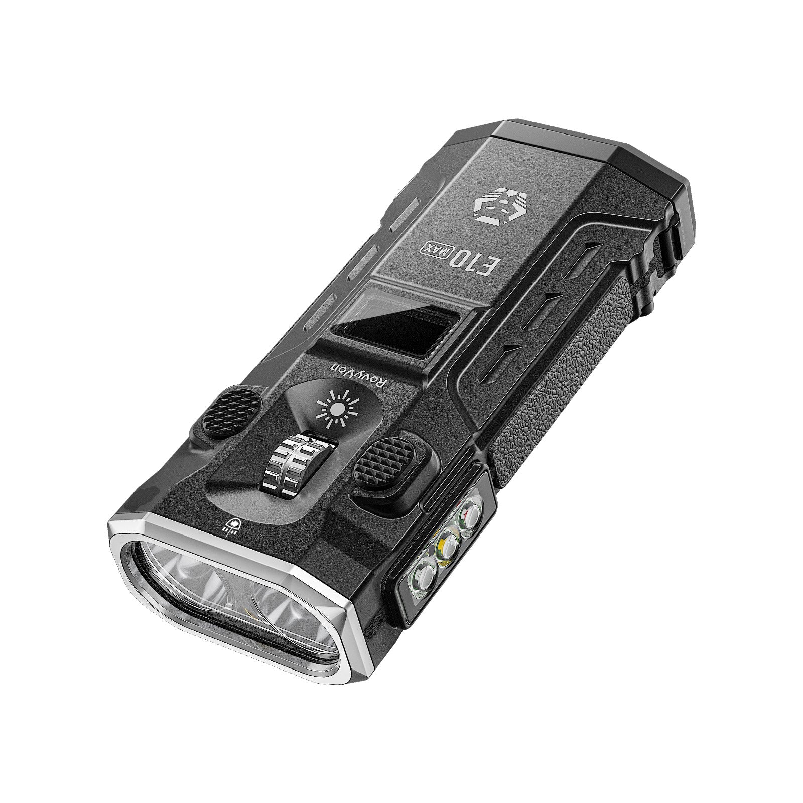 Image of RovyVon E10 Max Scroll wheel EDC Flashlight, 1600 lumens, UV light, red light, green laser pointer
