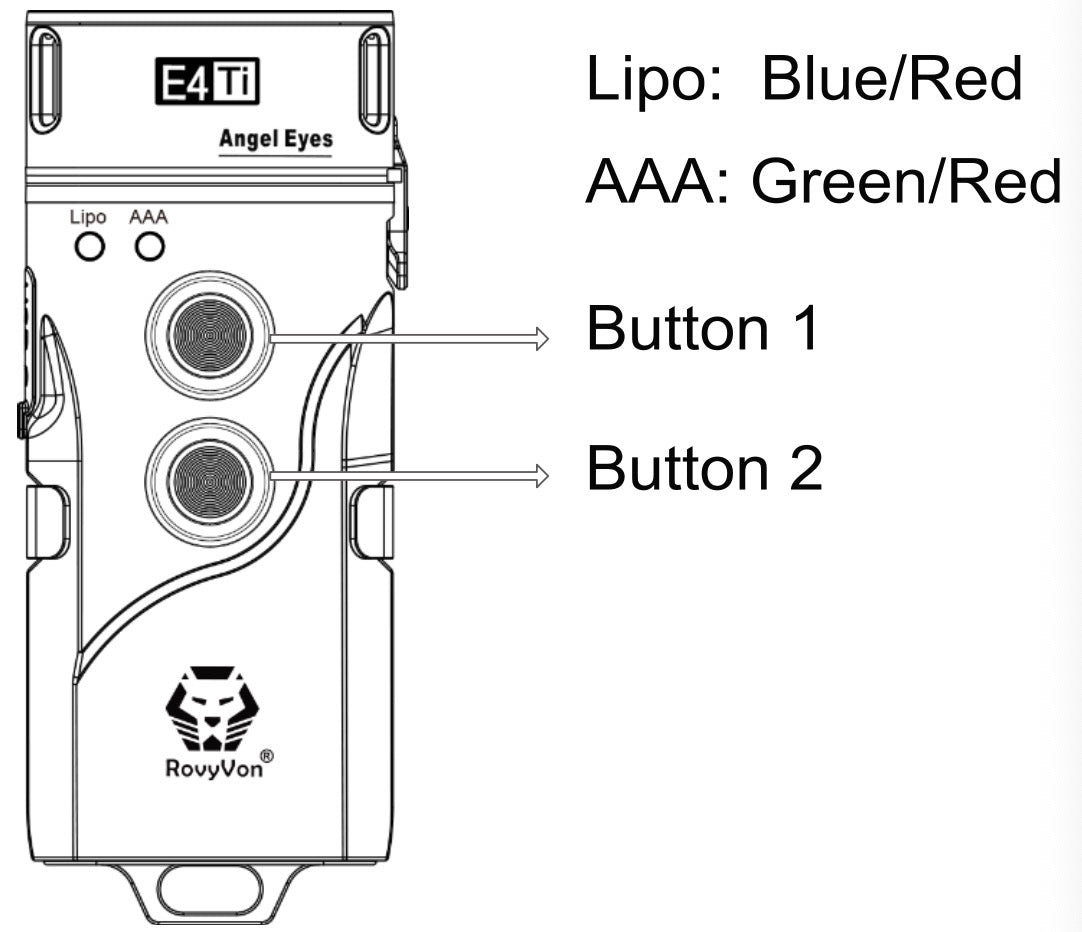 Image of RovyVon Angel Eyes E4 titanium hybrid keychain flashlight product view