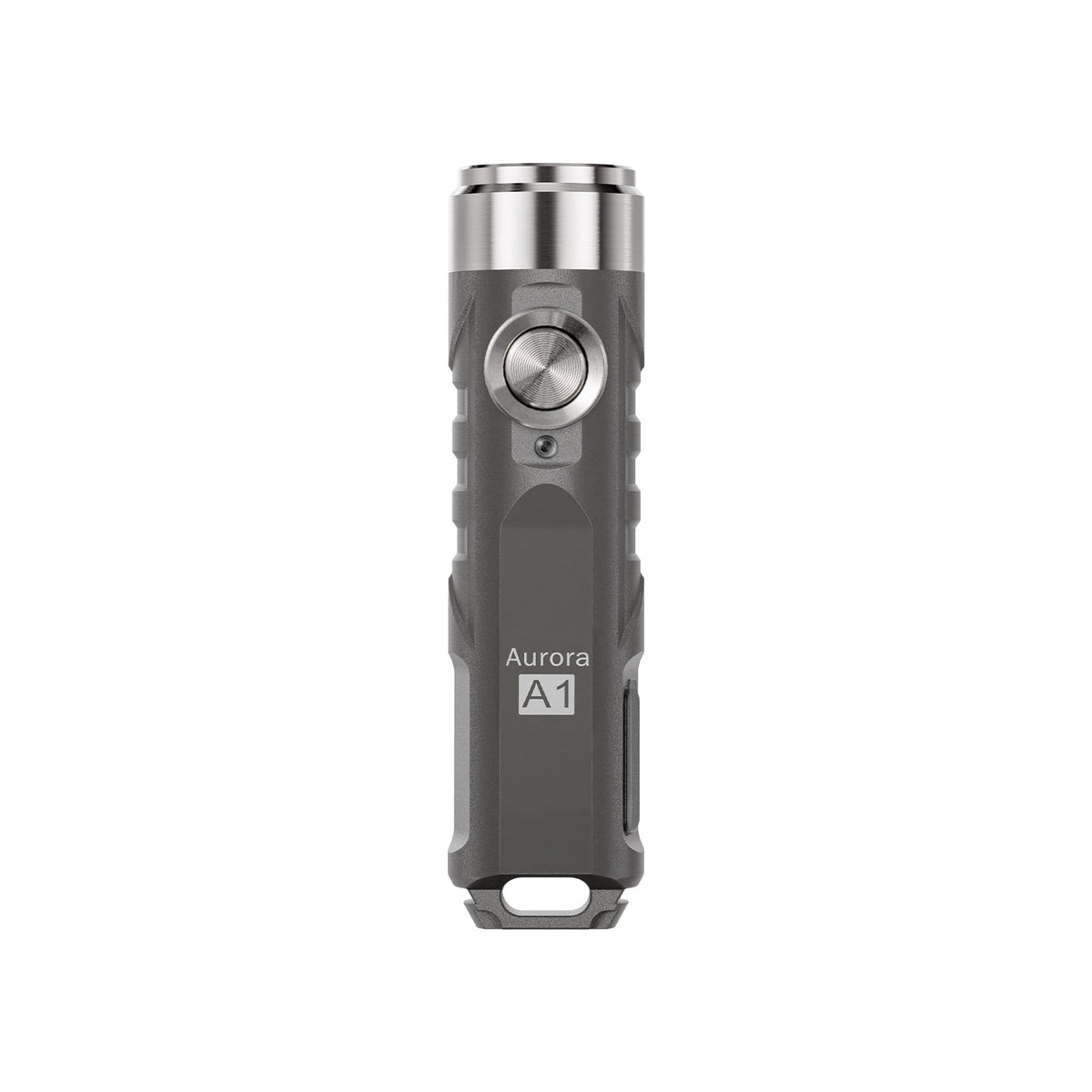 (Grey) RovyVon Aurora A1 G4 keychain flashlight front product view