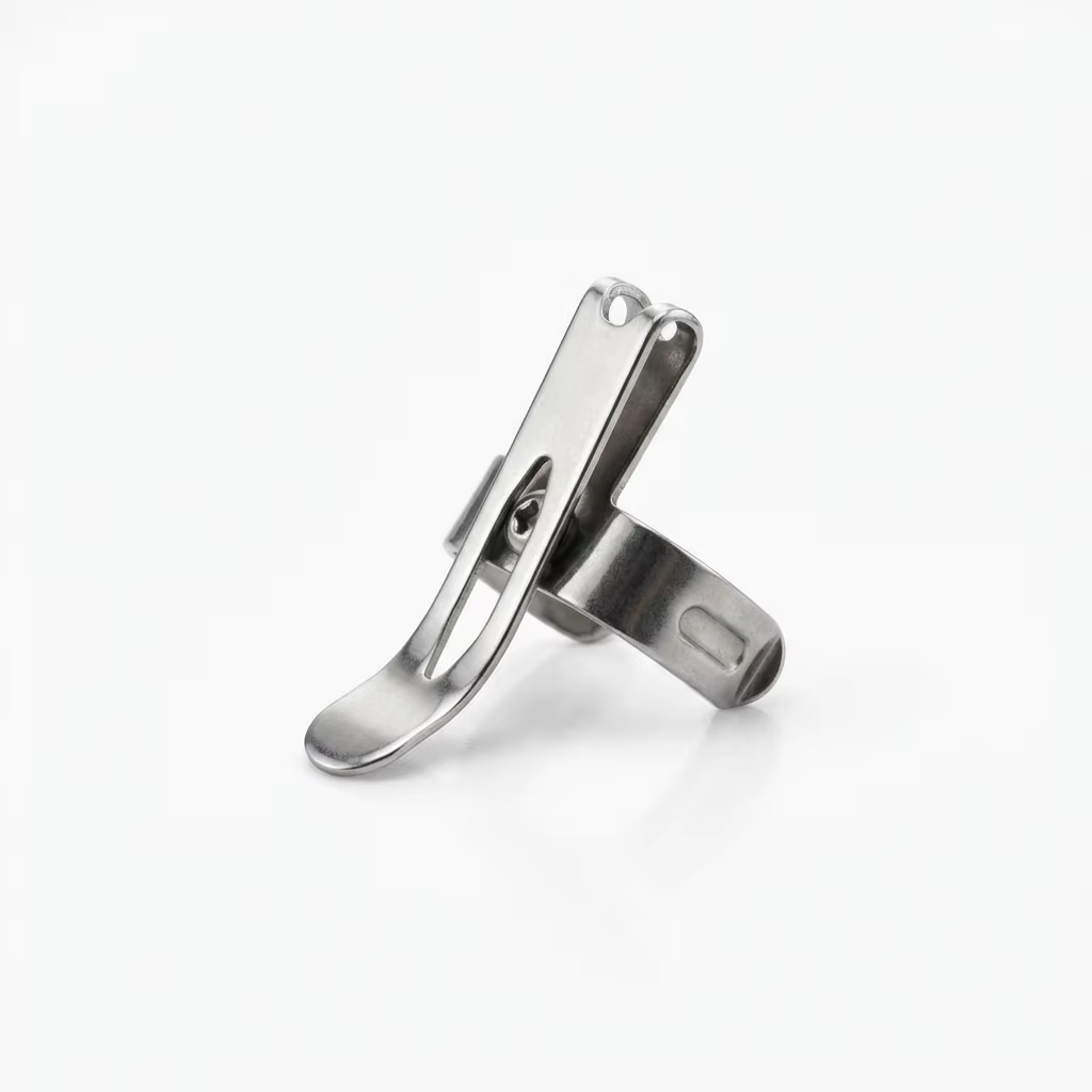 RA01 Edelstahl-Clip für Schlüsselanhänger-Taschenlampen der Aurora A-Serie