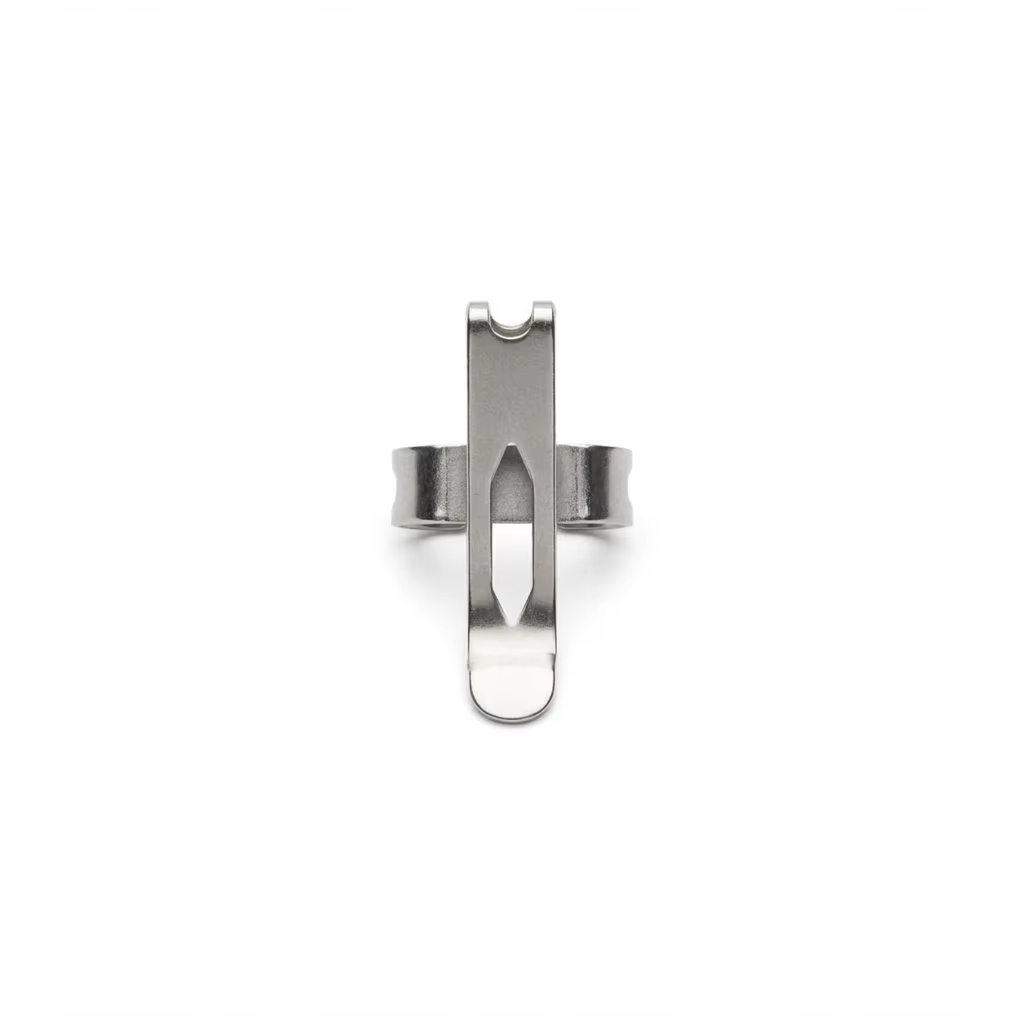 Image of RA01 Edelstahl-Clip für Schlüsselanhänger-Taschenlampen der Aurora A-Serie