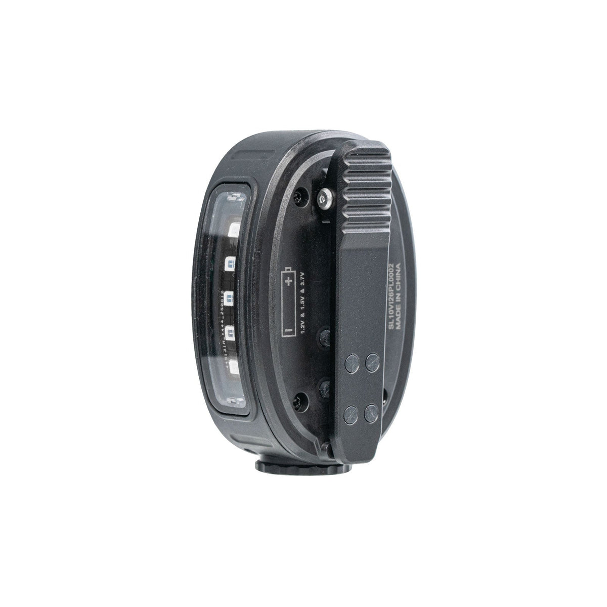 RovyVon SL10 clip-on safety flashlight rear-side view