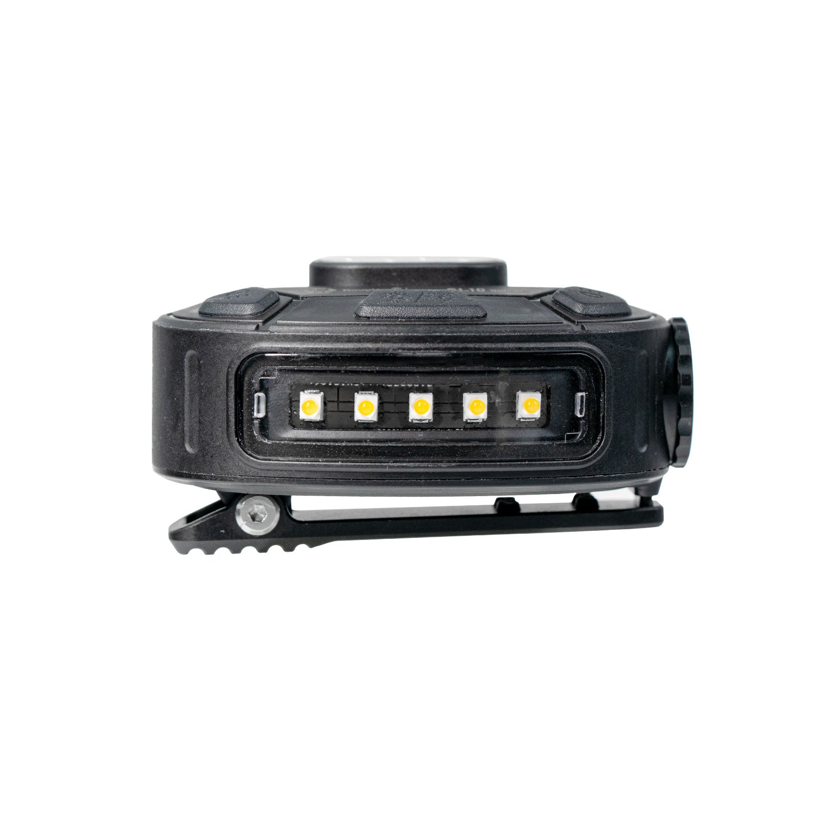 Image of RovyVon SL10 clip-on safety flashlight strong clip detail