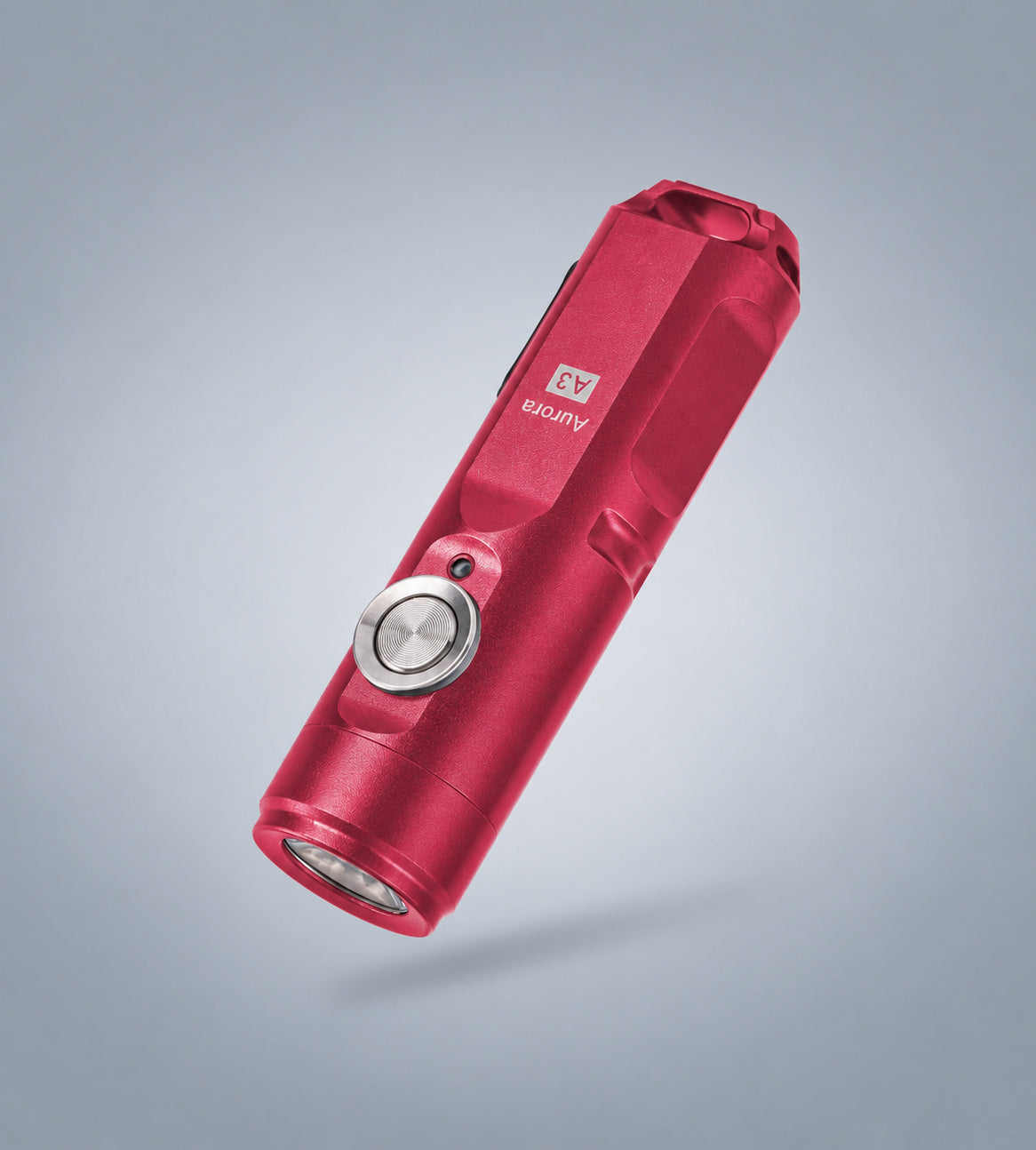 Image of (Red) RovyVon Aurora A3 G4 keychain flashlight main studio view