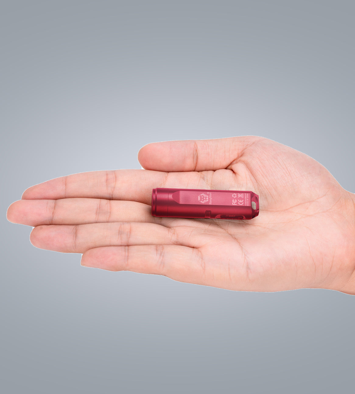 Image of (Red) RovyVon Aurora A3 G4 flashlight in hand