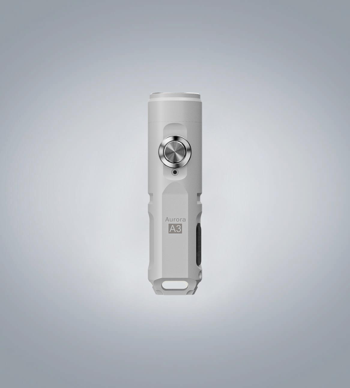 Image of (White) RovyVon Aurora A3 G4 keychain flashlight front view
