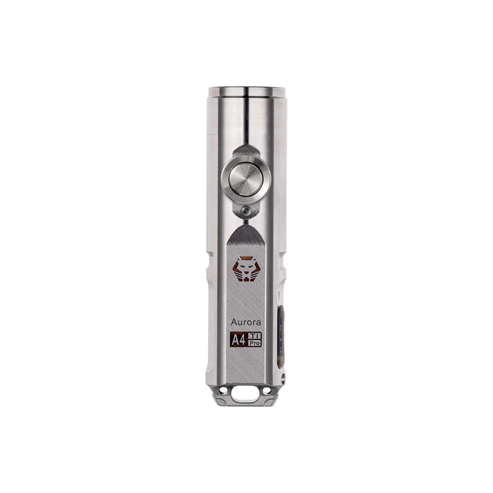 Image of RovyVon Aurora A4 Pro titanium keychain flashlight front product view