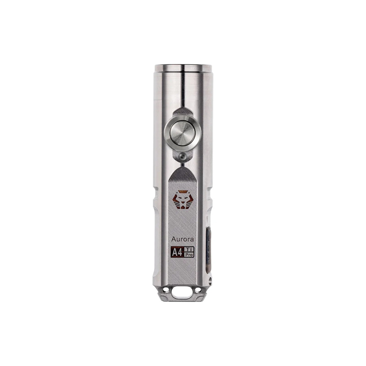 RovyVon Aurora A4 Pro titanium keychain flashlight front product view