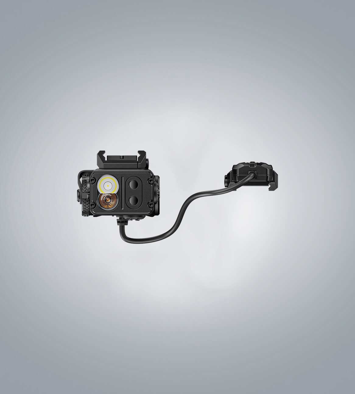 Image of (Black) RovyVon GL15 rail-mounted light and laser