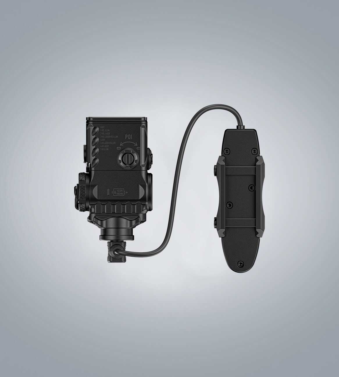 (Black) RovyVon GL15 rail-mounted light and laser