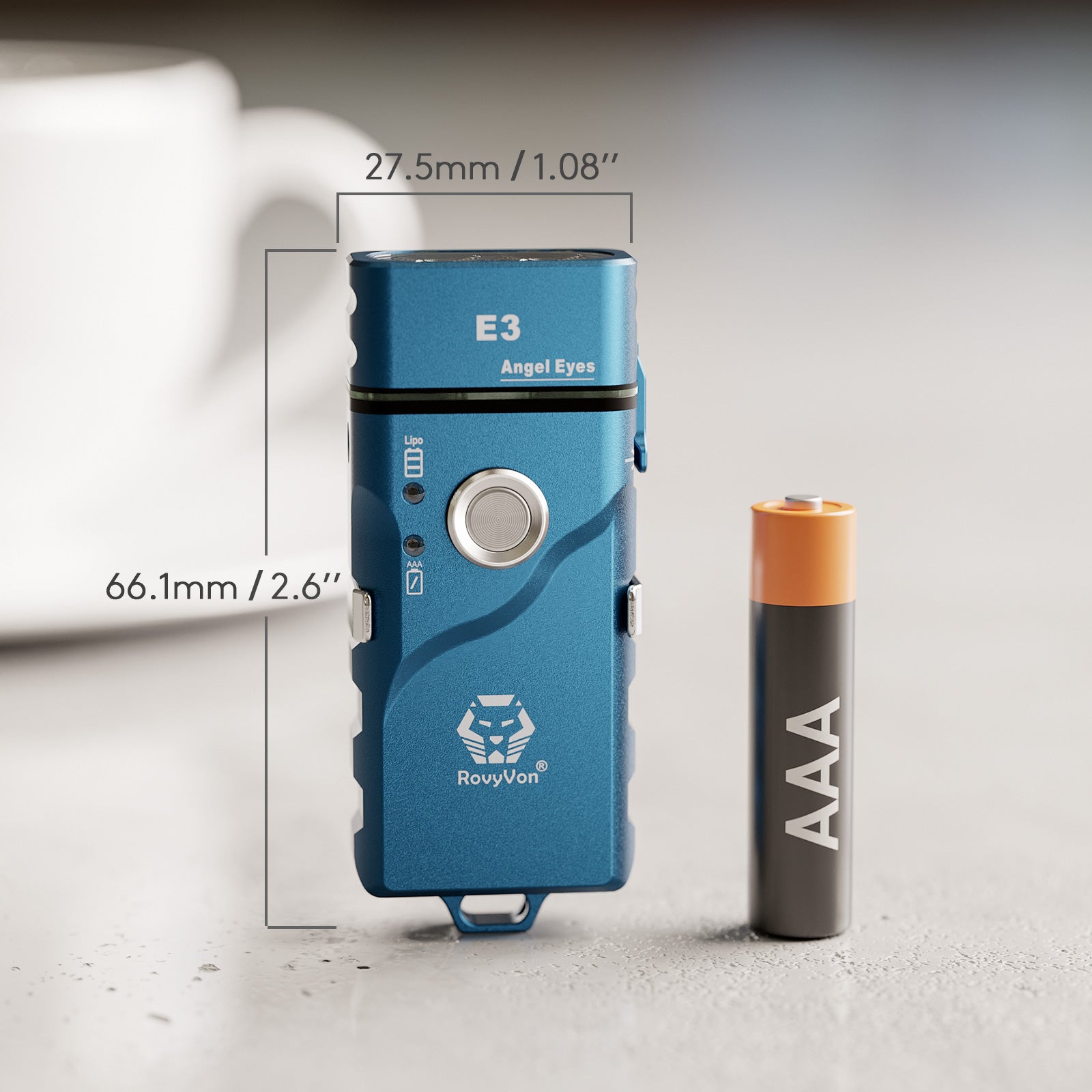 RovyVon Angel Eyes E3 Plus AAA Battery EDC Flashlight