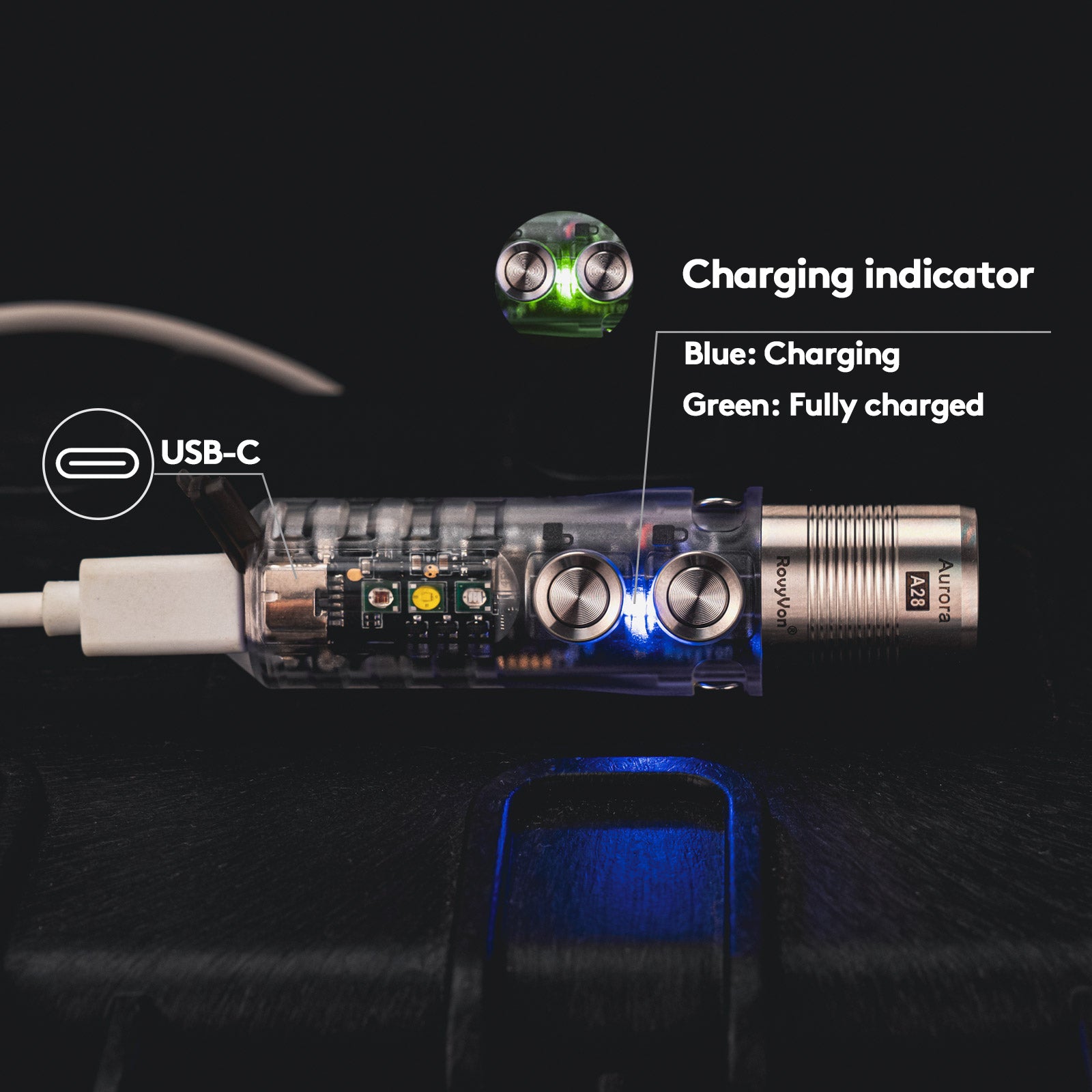 Image of RovyVon Aurora A28 (G2) USB-C Versatile EDC Flashlight