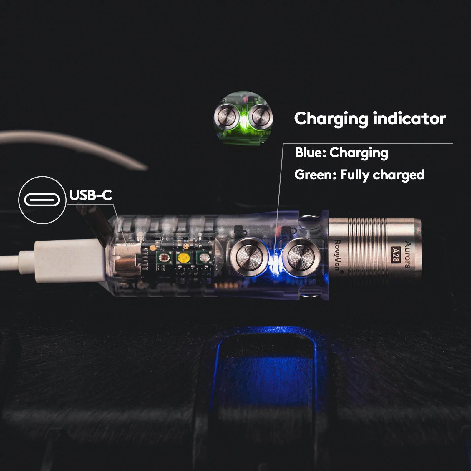 RovyVon Aurora A28 (G2) USB-C Versatile EDC Flashlight - US Inventory