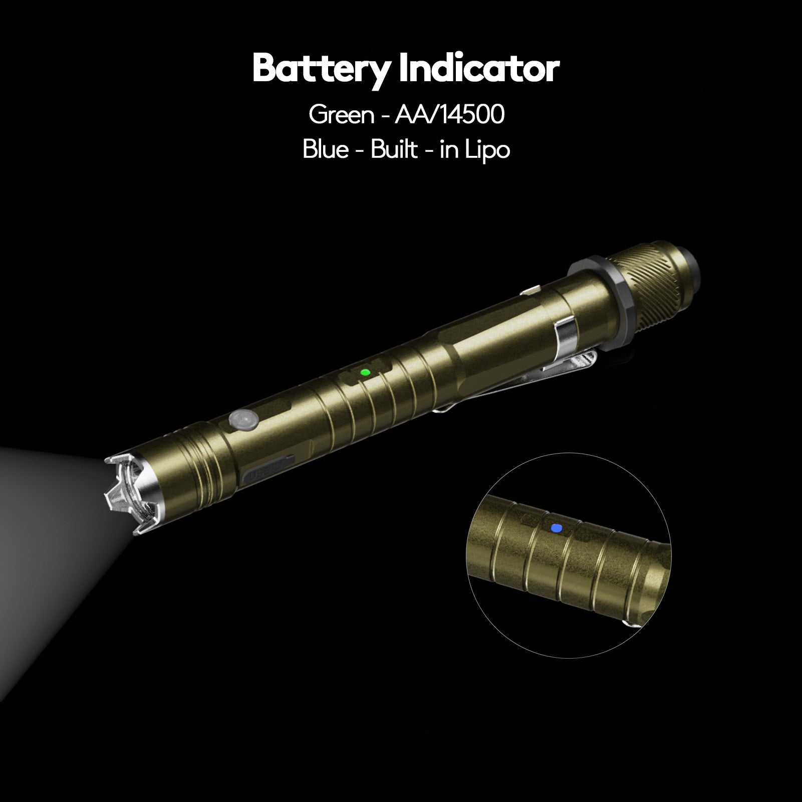 Image of RovyVon Hybrid H3 Pro EDC Tactical Flashlight