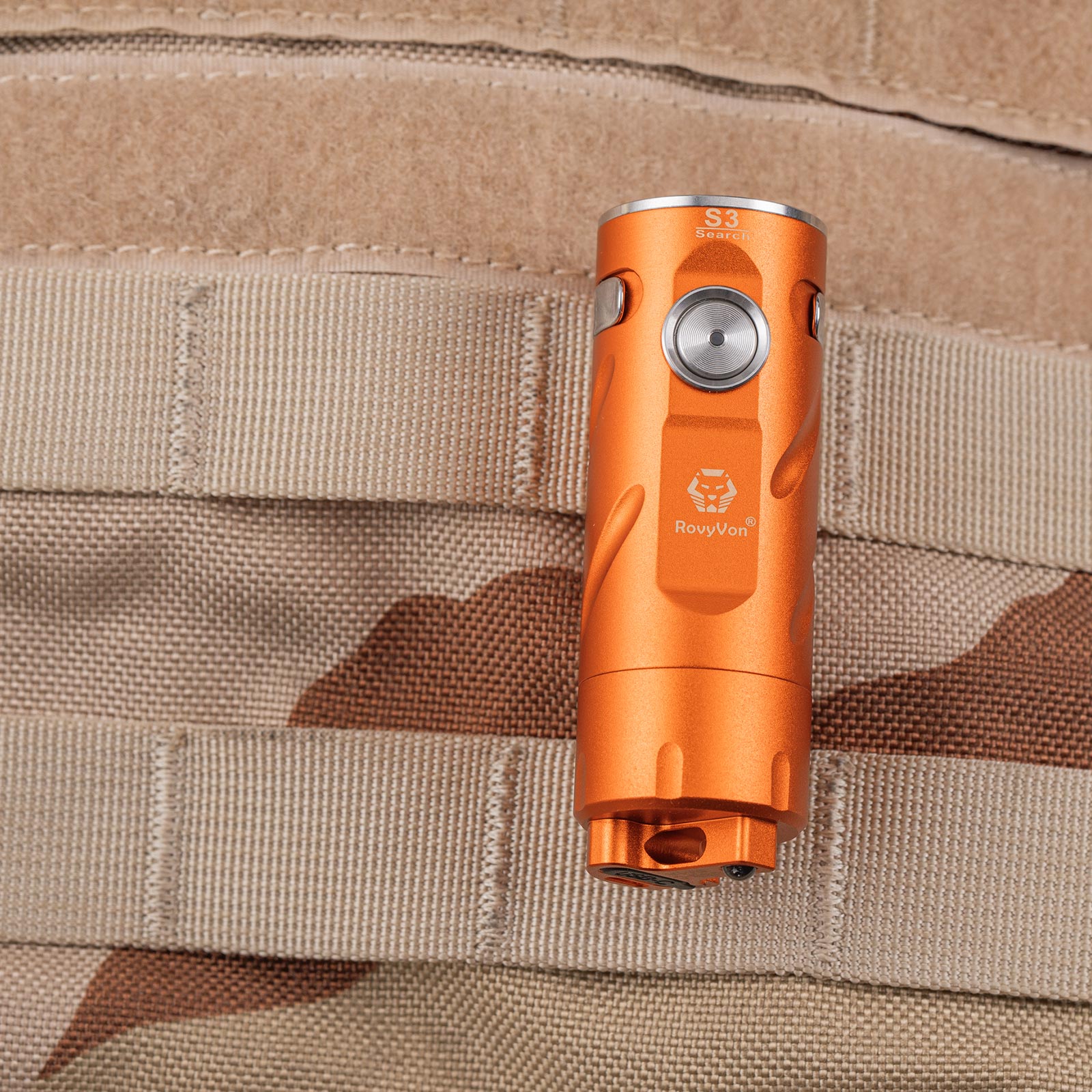 RovyVon Search S3, 1800 lumens EDC Flashlight - The Orange