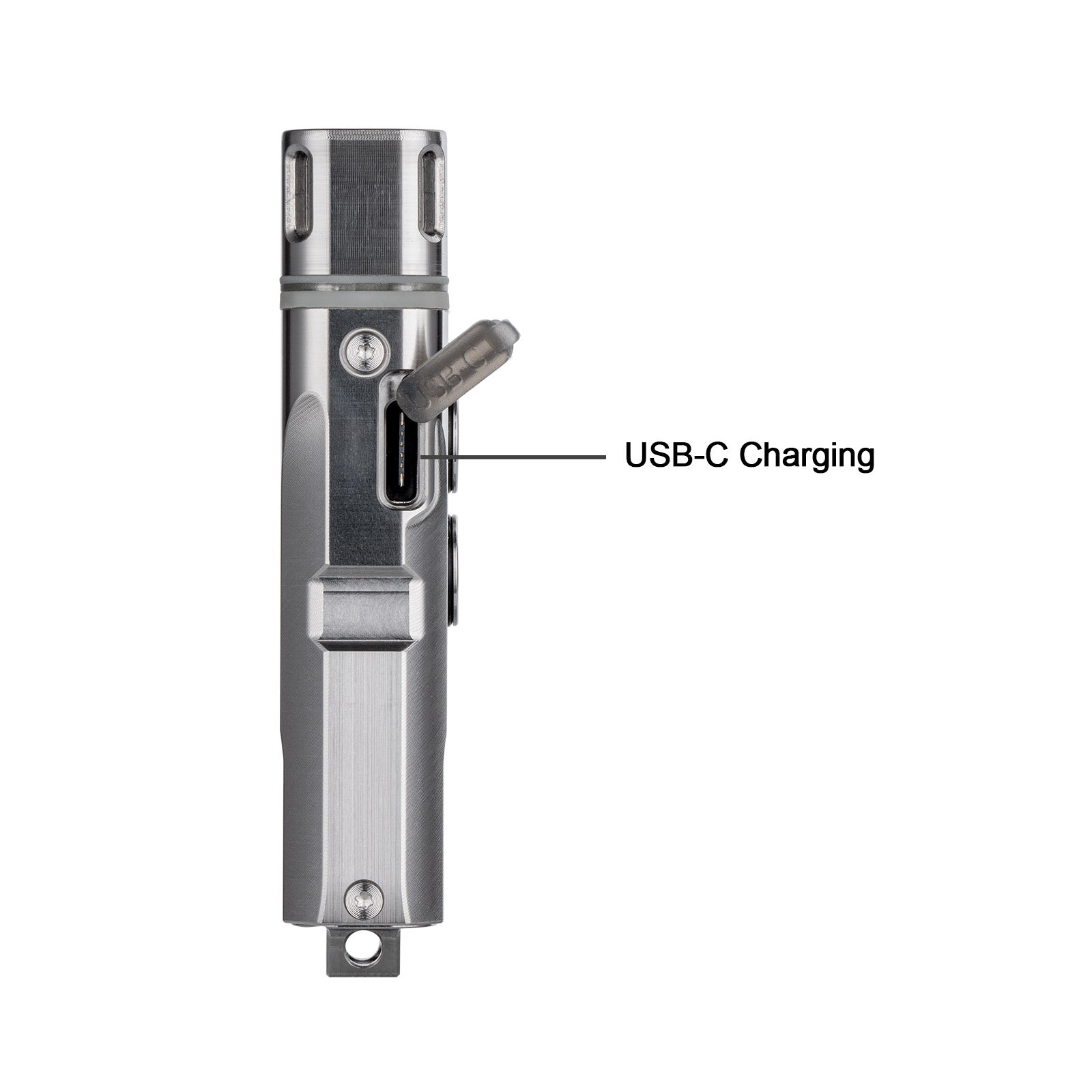 Image of RovyVon Angel Eyes E4 Titanium Dual Button Hybrid Keychain Flashlight
