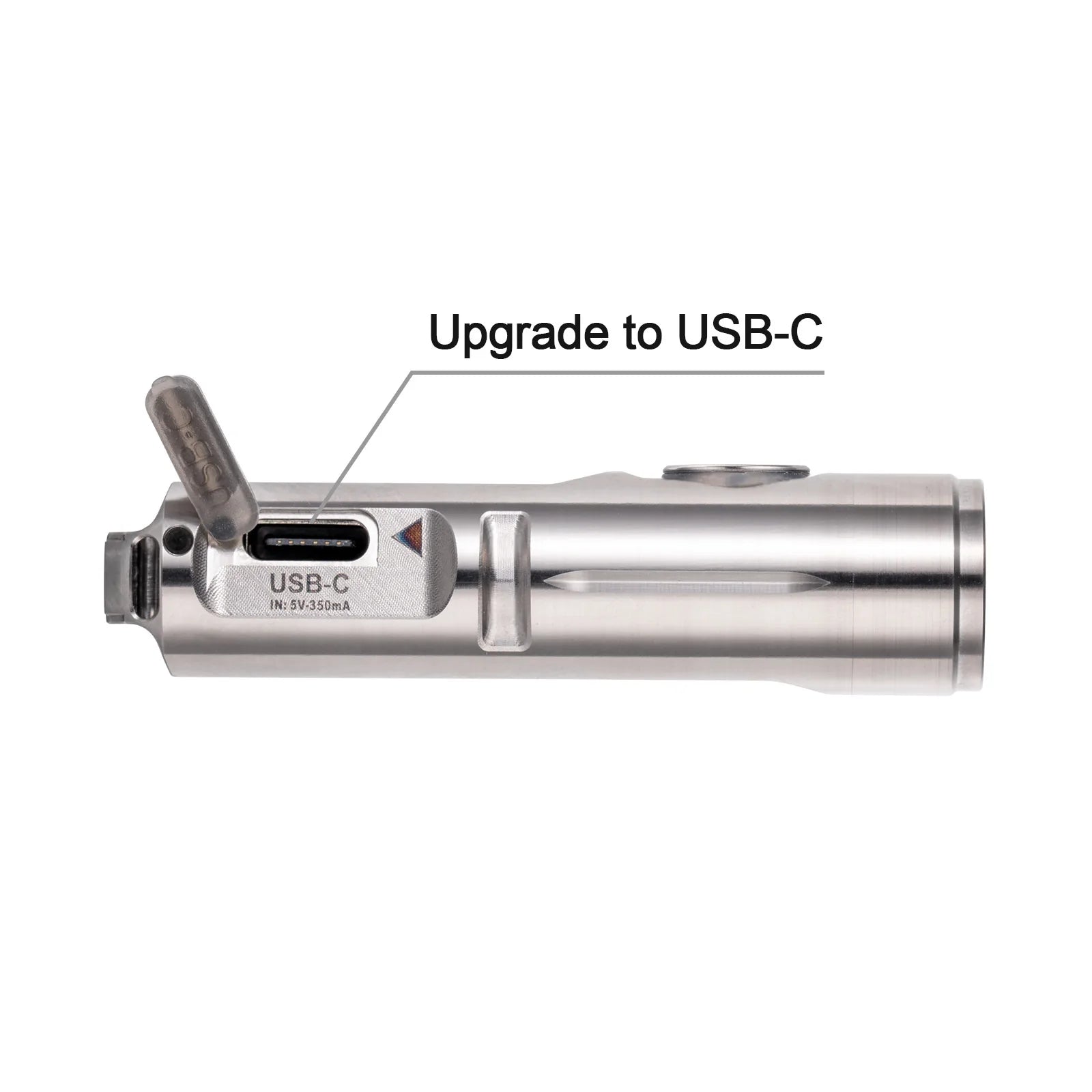 Aurora A4 Pro (G4) USB-C Titanium Keychain Flashlight - US Inventory