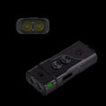 Load image into Gallery viewer, RovyVon Angel Eyes E4 Titanium Dual Button Hybrid Keychain Flashlight
