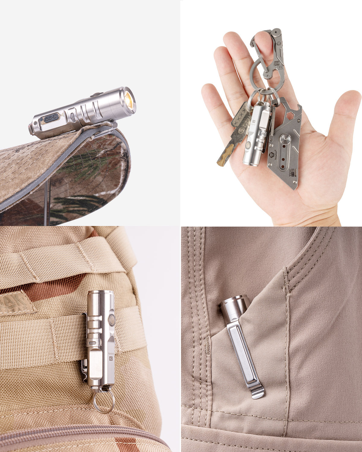 RovyVon Aurora A2 USB C 650 Lumens Keychain Flashlight