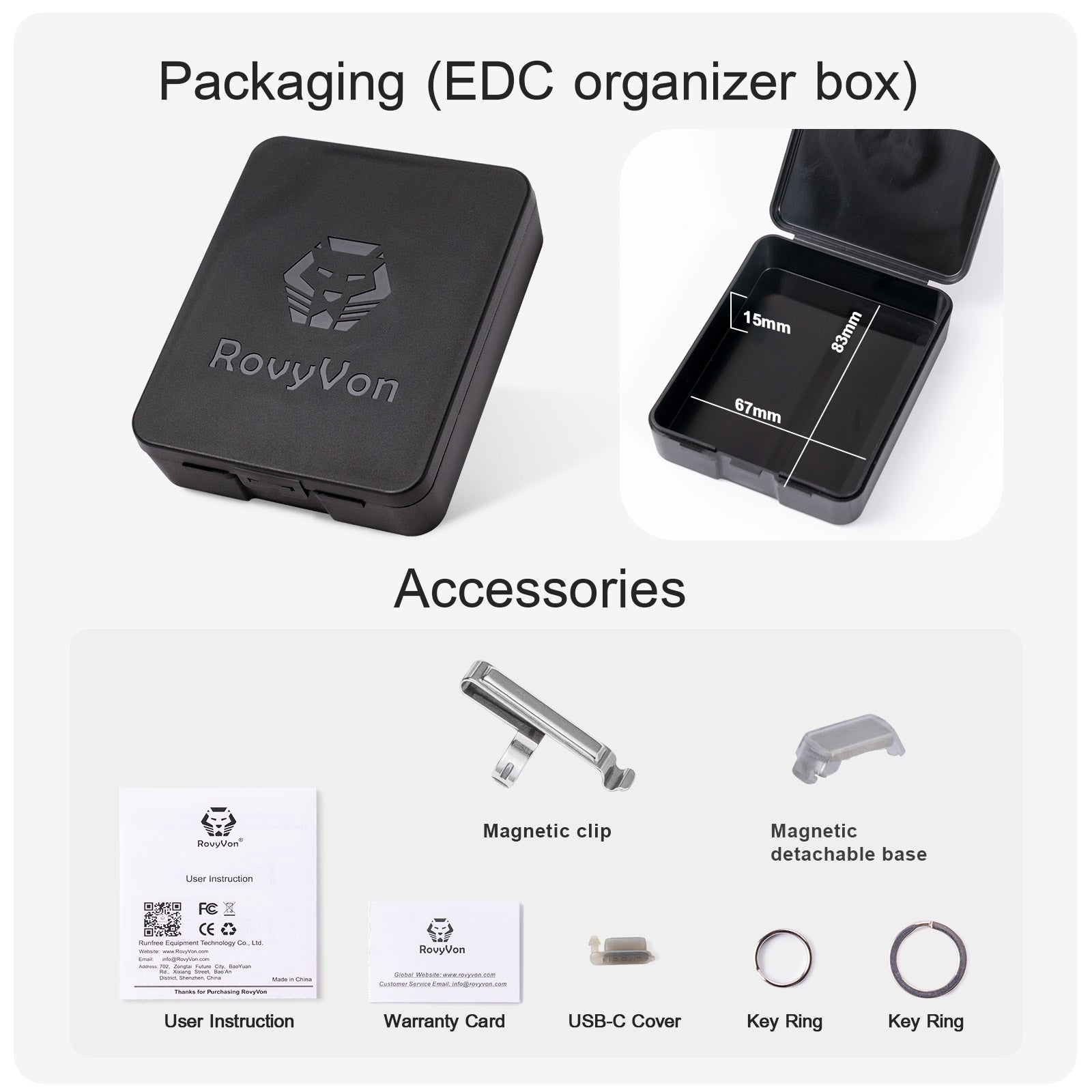 Image of RovyVon Aurora A2 USB-C Keychain Flashlight