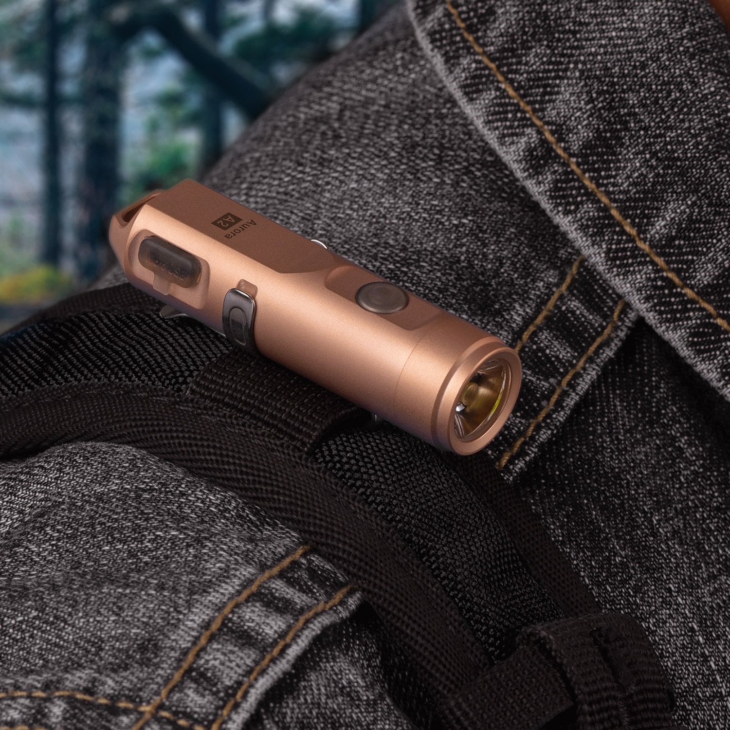 Image of RovyVon Aurora A2x Stainless Steel EDC Keychain Flashlight