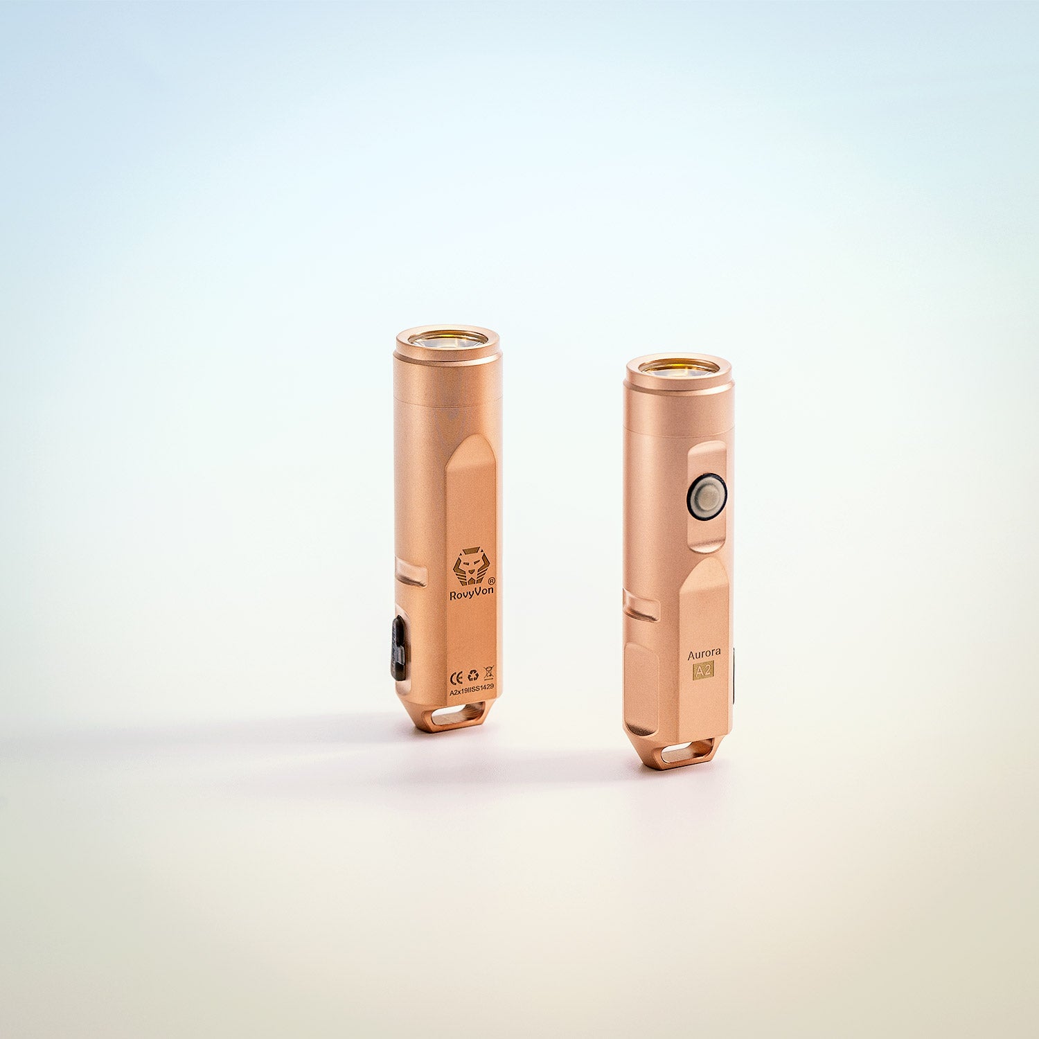 RovyVon Aurora A2 (Upgraded) Stainless Steel EDC Keychain Flashlight