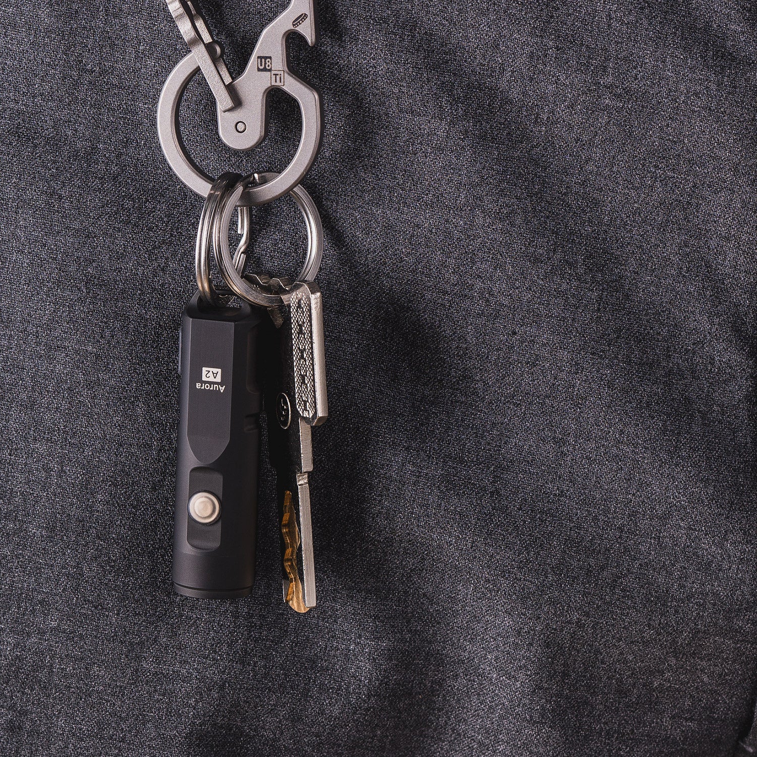 Image of RovyVon Aurora A2x Stainless Steel EDC Keychain Flashlight