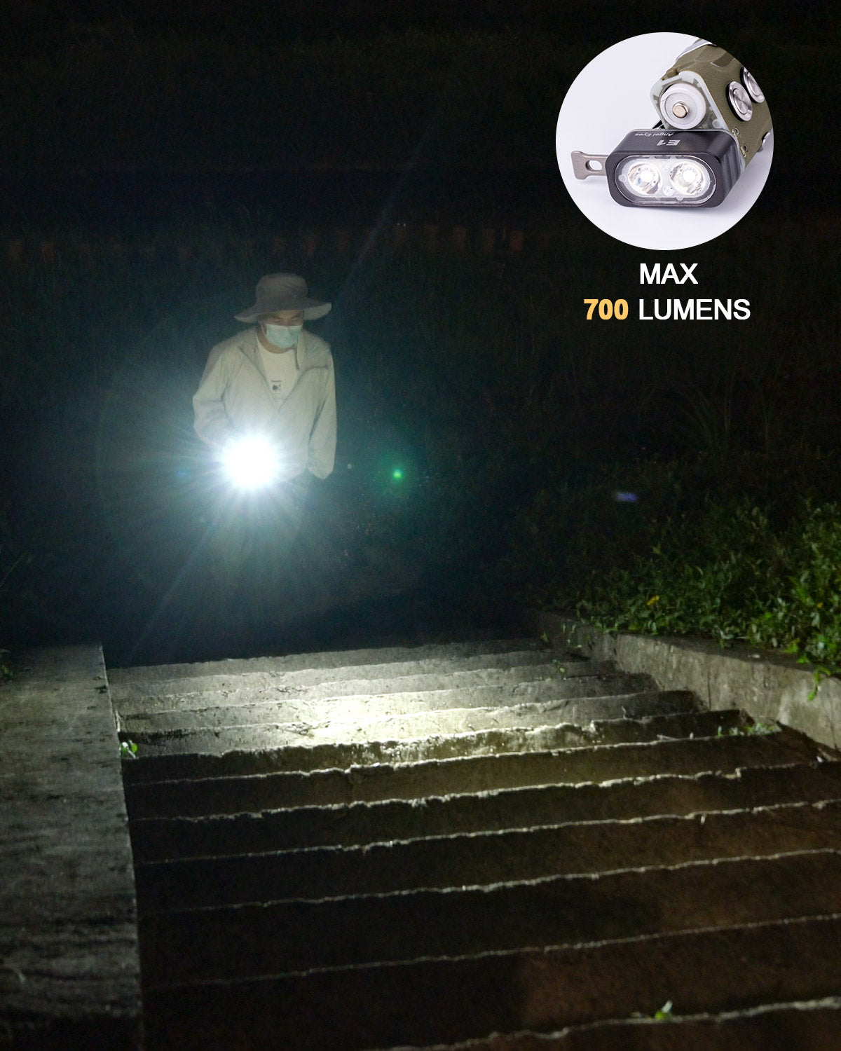 RovyVon Angel Eyes E1 Hybrid Keychain Flashlight