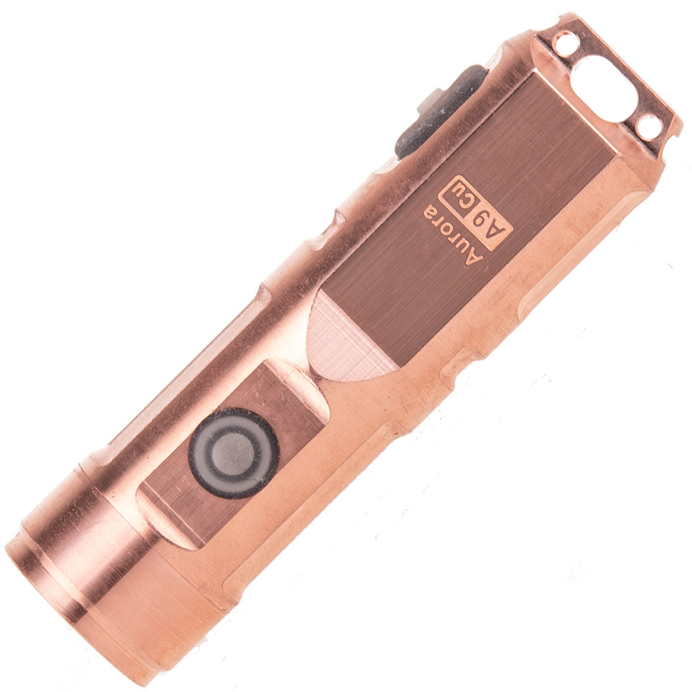 Aurora A9 Copper LED Keychain Flashlight